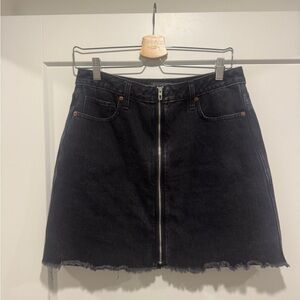 Abercrombie & Fitch Zoe Natural Rise Vintage A-Line Skirt